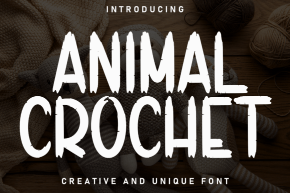 Animal Crochet Font