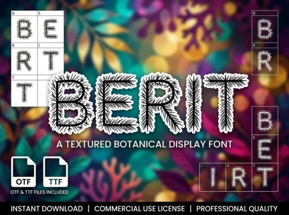 Berit Font: Bold Display Type