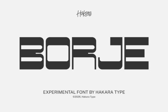 Borje: A Futuristic Font for Bold Branding