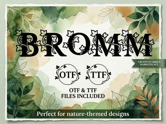 Bromm: A Bold Display Font for Web Design