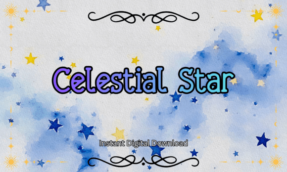 Celestial Star Font for Creative Campaigns