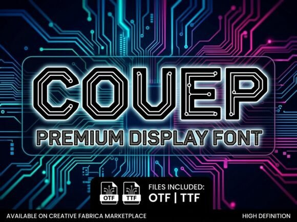 Couep Font: Bold Display Type