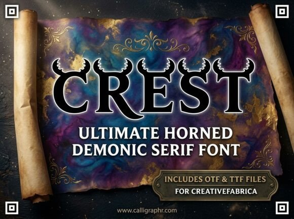 Crest Font: Bold, Demonic, and Free