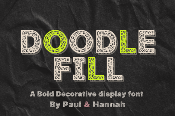 Doodle Fill Font for Creative Brands