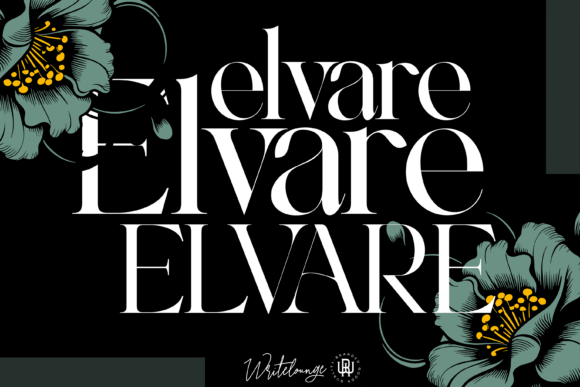 Elvare Font for Elegant Craft Projects