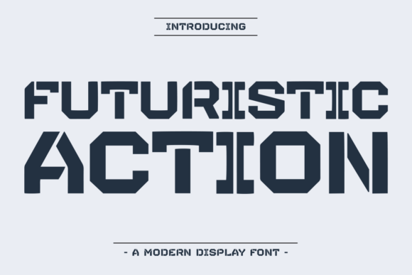 Futuristic Action Font
