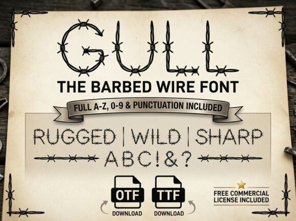 Gull Font: Rugged Typography