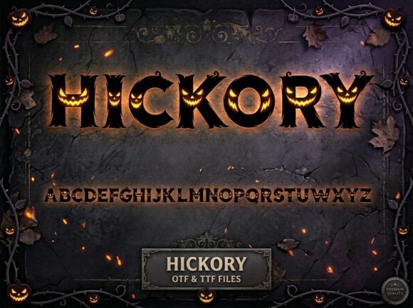 Hickory: A Terrifying Font for Bold Design