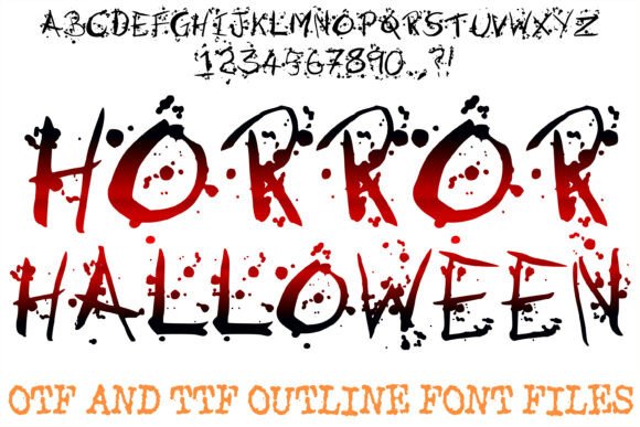 Horror Halloween Font