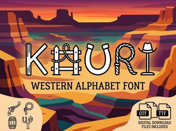 Kauri: A Wild-West Font for Bold Branding