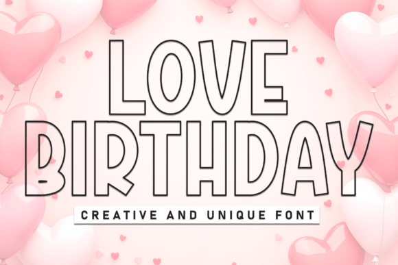 Love Birthday Font