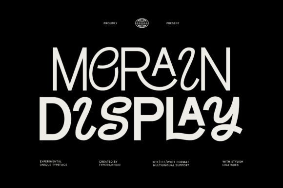 Morain Display Font for Bold Web Design
