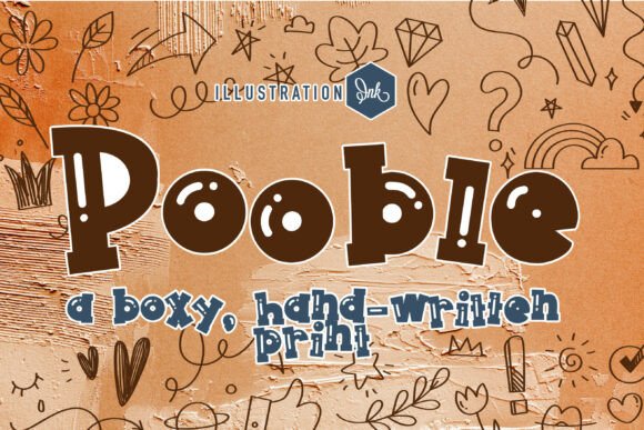 Pooble: A Bold Display Font