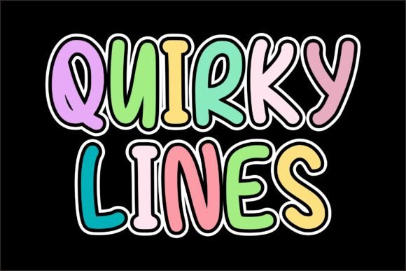 Quirky Lines Font for Web Design