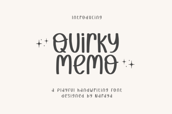 Quirky Memo Font for Web Design