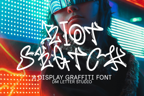 Riot Sketch Font for Creative Campaigns