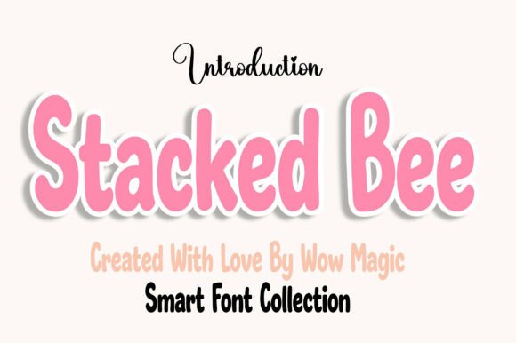 Stacked Bee Font: Bold and Playful